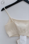 SWAYING 24 Autumn and Winter Cashmere Short Camisole Series SW-SW24AW1T01-BAI White SW24AW1T04